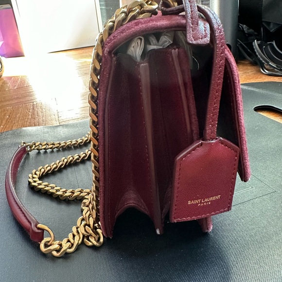 SAINT LAURENT
Sunset Monogram YSL Small Velvet Chain Crossbody - Picture 6 of 13